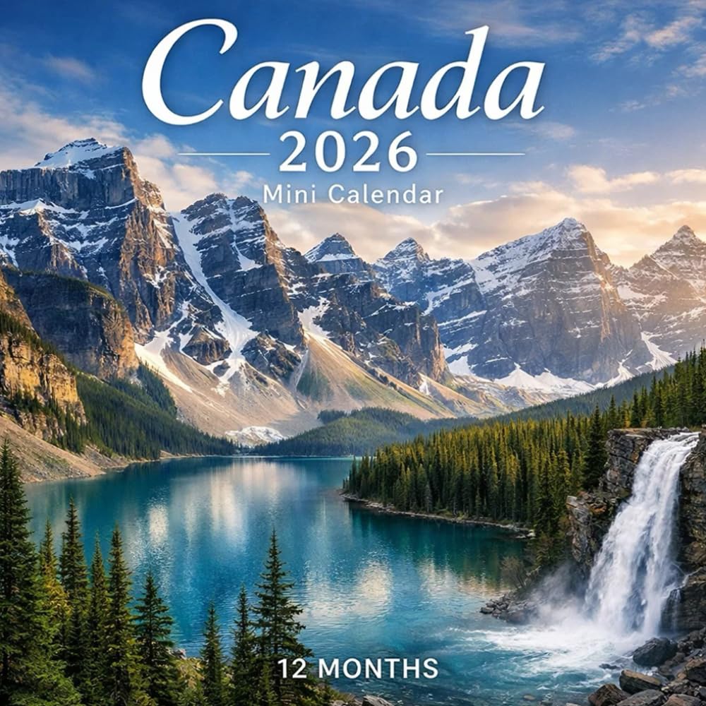 Canada 2026 Mini Calendar – 12 Months