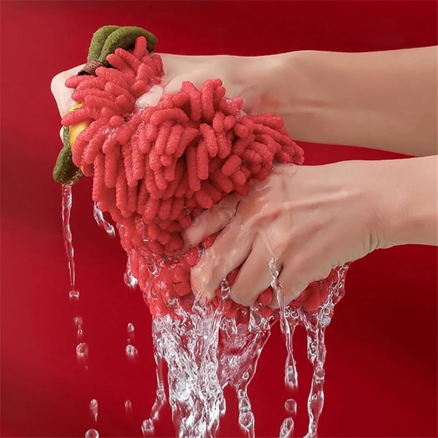 7 Pack Fuzzy Ball Towel Soft Absorbent Chenille Ball Towel Sets, Quick Dry Hand, Towels for Bathroom, Kitchen with Hooks