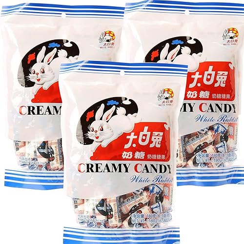 Caramelo cremoso de conejo blanco, 6.3 onzas, paquete de 3, empaquetado y enviado por la empresa afiliada de Eelicious