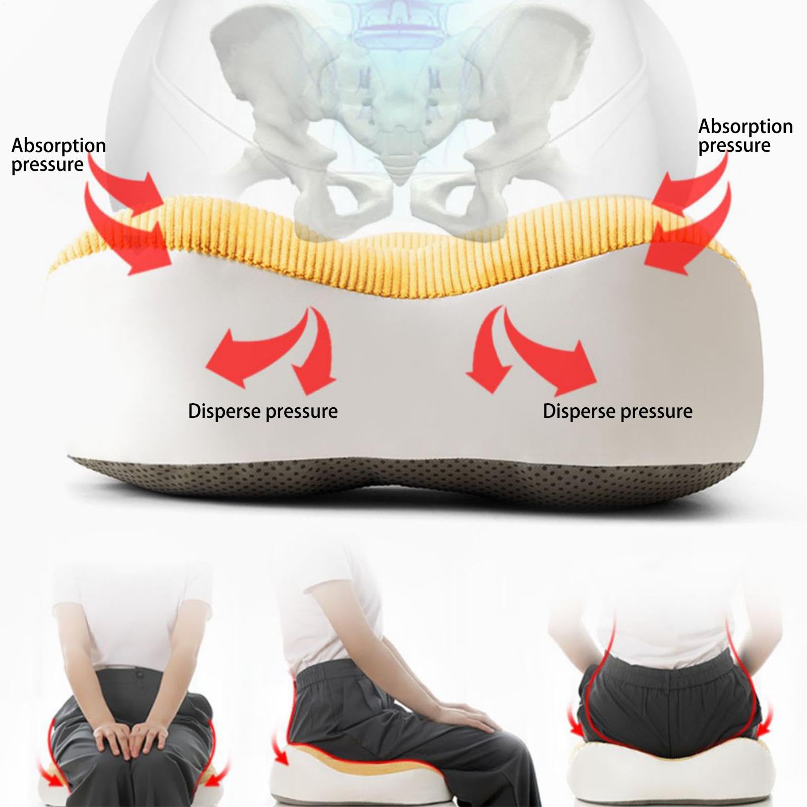 Ergonomisches Lesekissen für Bett - bequemer Arm, Rücken und Nackenunterstützung | Lendenwirbungsrückenschlafrückenkissen, Entspannungsarmlehne für Bett oder Büros Stuhl, unterstützendes und entspanne