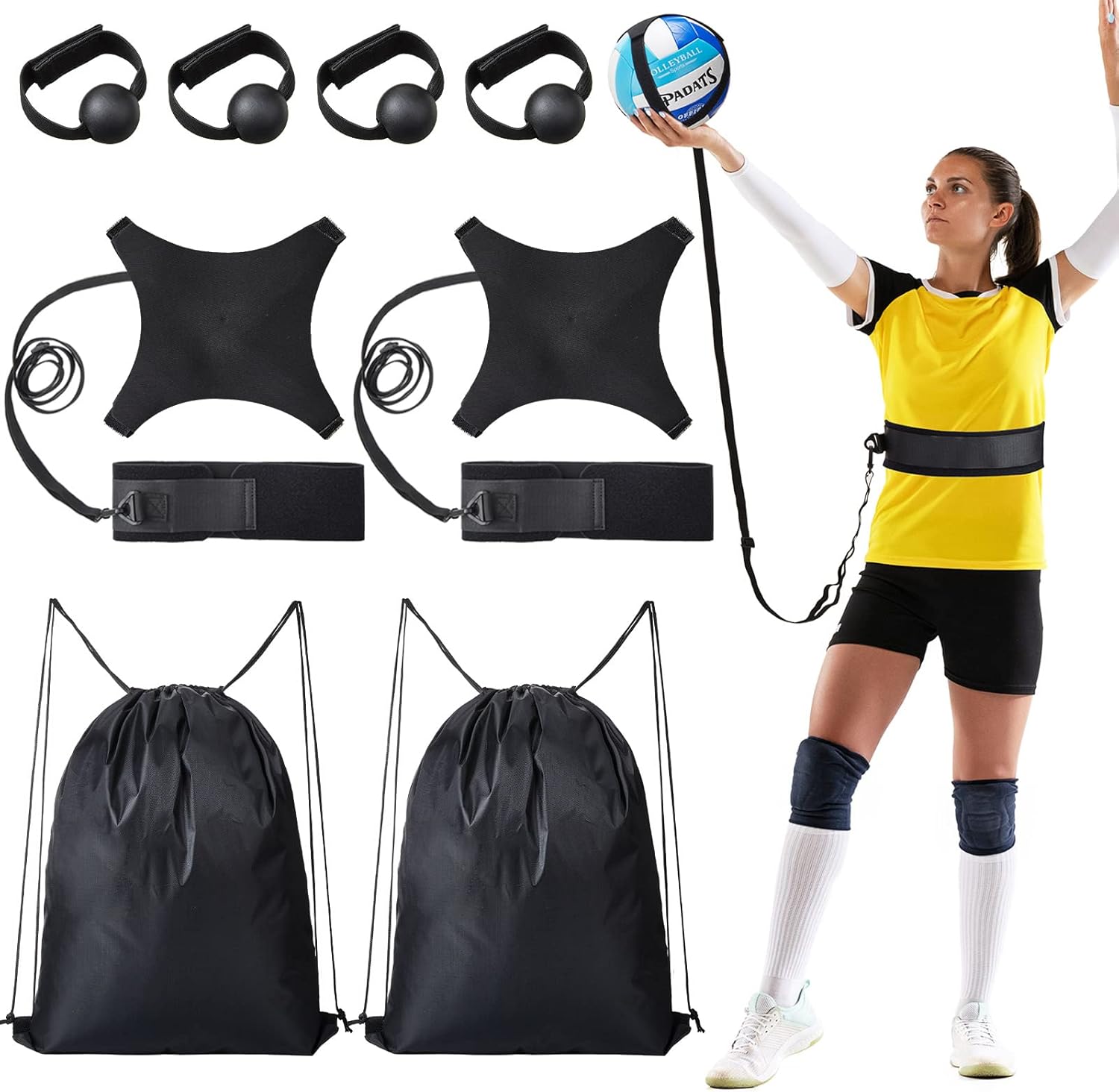8 Pcs Volleyball Training Equipment Aid Volleyball Spike Trainer Training Technique