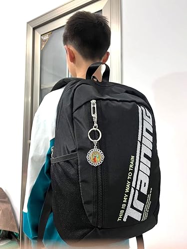 Miniatura 7 de Nuestra Señora de Guadalupe Llavero, Religioso Glass Dome Llavero, Joyería Católica, Joyería Cristiana Llavero-HZ0363, plateado