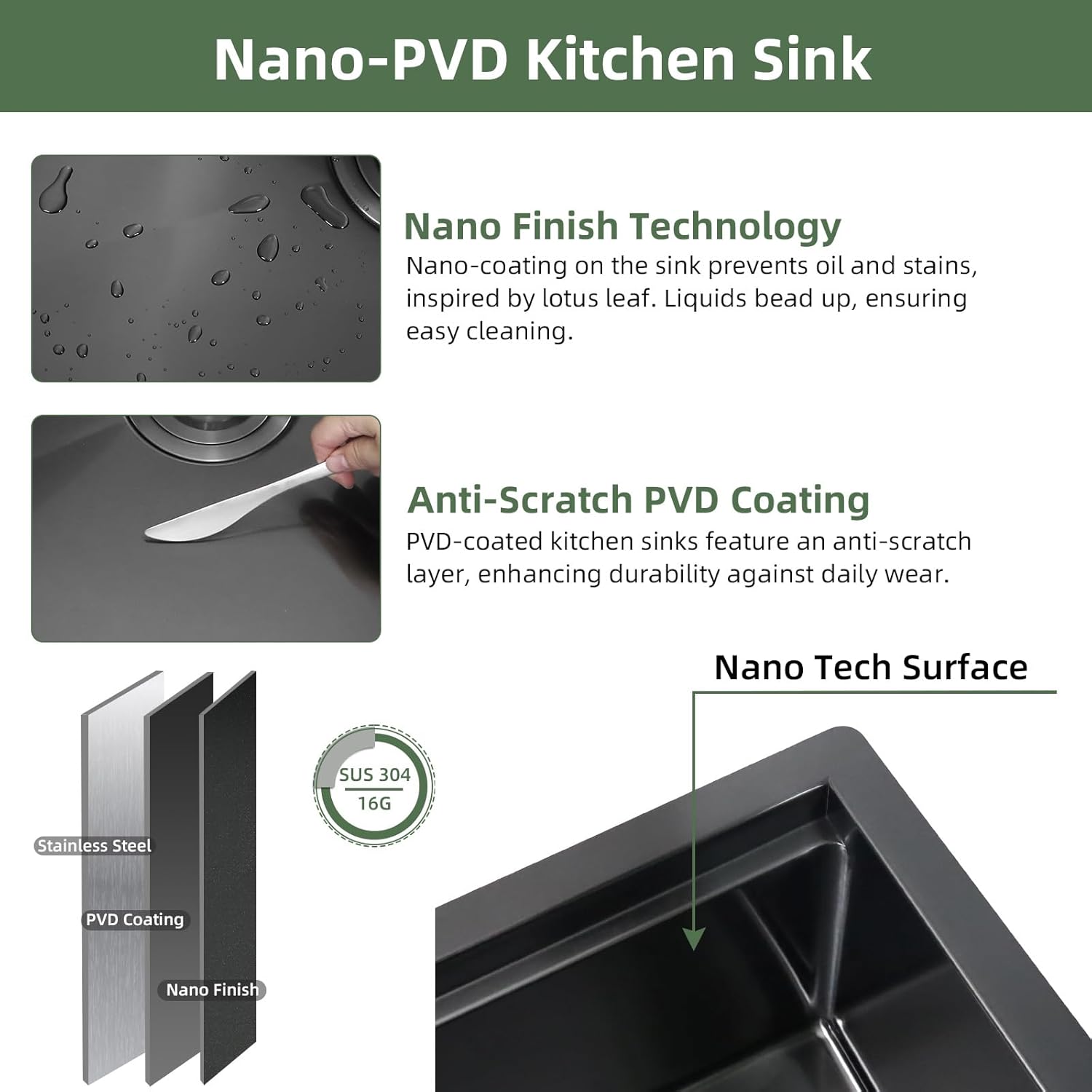 Davivy 30 inch Black Kitchen Sink 50/50 Double Bowl, 16 Gauge Gunmetal Black Stainless Steel Kitchen Sink Workstation, 30x19x9 Topmount/Drop In Double Basin with Accessories, Low Divide Design