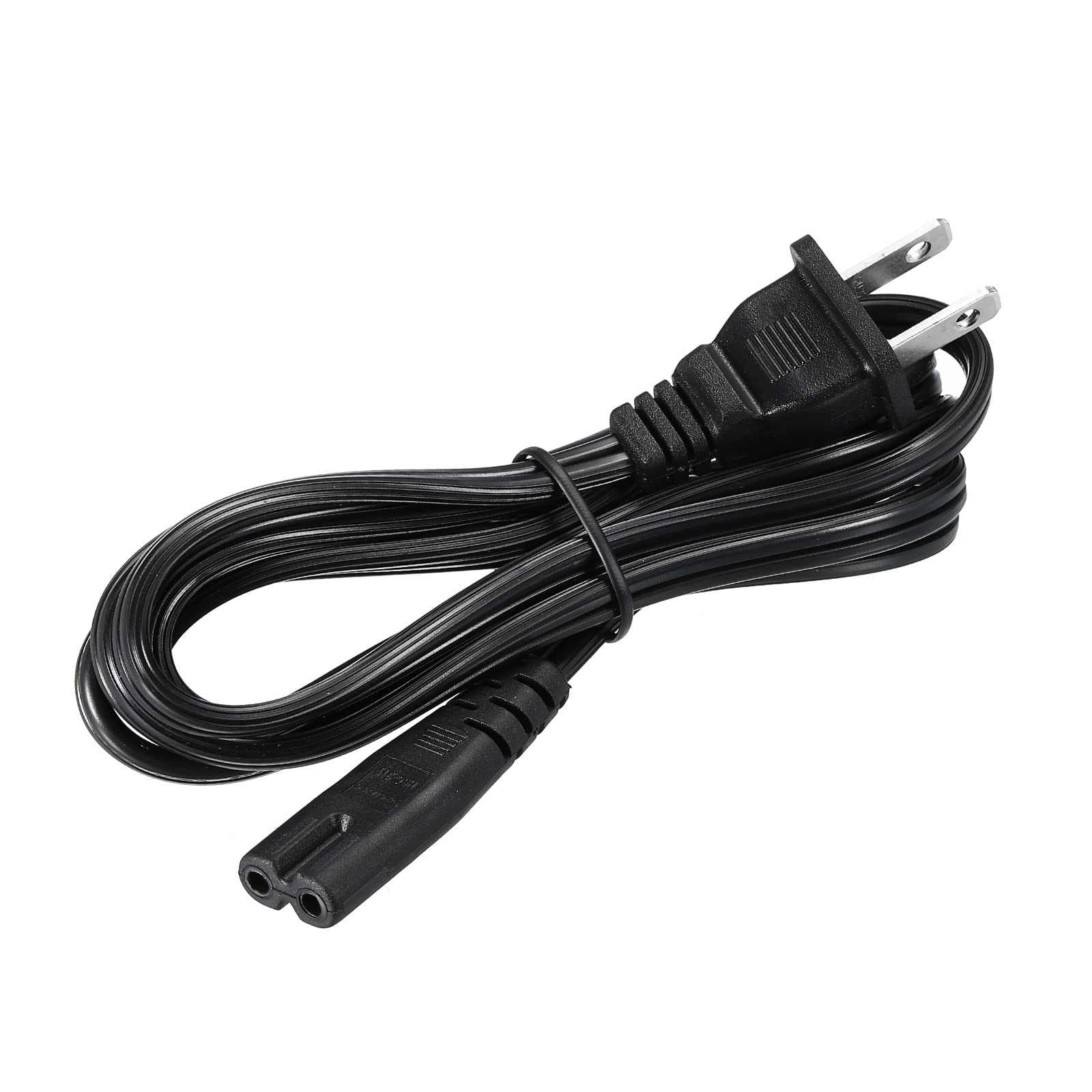 AC電源コード1.8m Amazon | PATIKIL 2プロング AC 電源コード 1.8M 18 AWG 2スロット