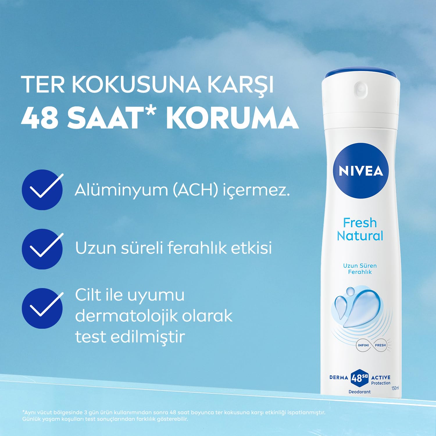 NIVEA Men Erkek Sprey Deodorant Fresh Active 150ml + NIVEA Kadın Sprey Deodorant Fresh Natural 150 ml