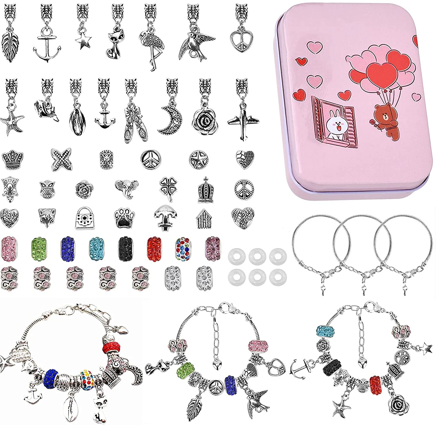Kit per Braccialetti Ragazza, Kit di creazione di Gioielli per
