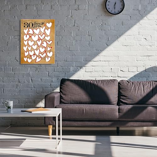 Miniatura 5 de Lienzo para invitada de 30 razones por las que te amamos, para ella, hombre, mujer, hermana, amiga, familia, gran decoración de fiesta de 40