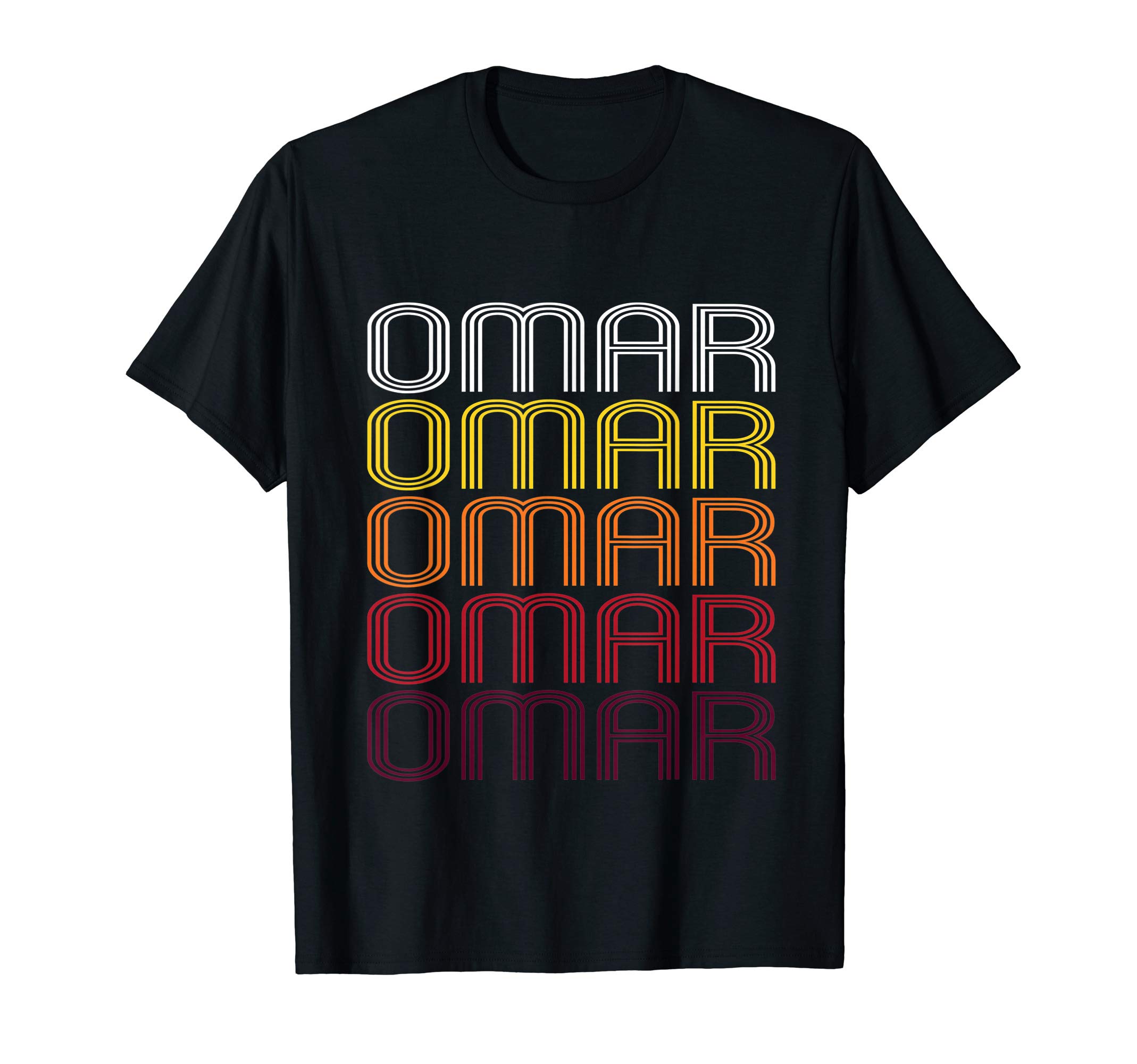 Omar Retro Wordmark Pattern - Vintage Style T-shirt T-Shirt