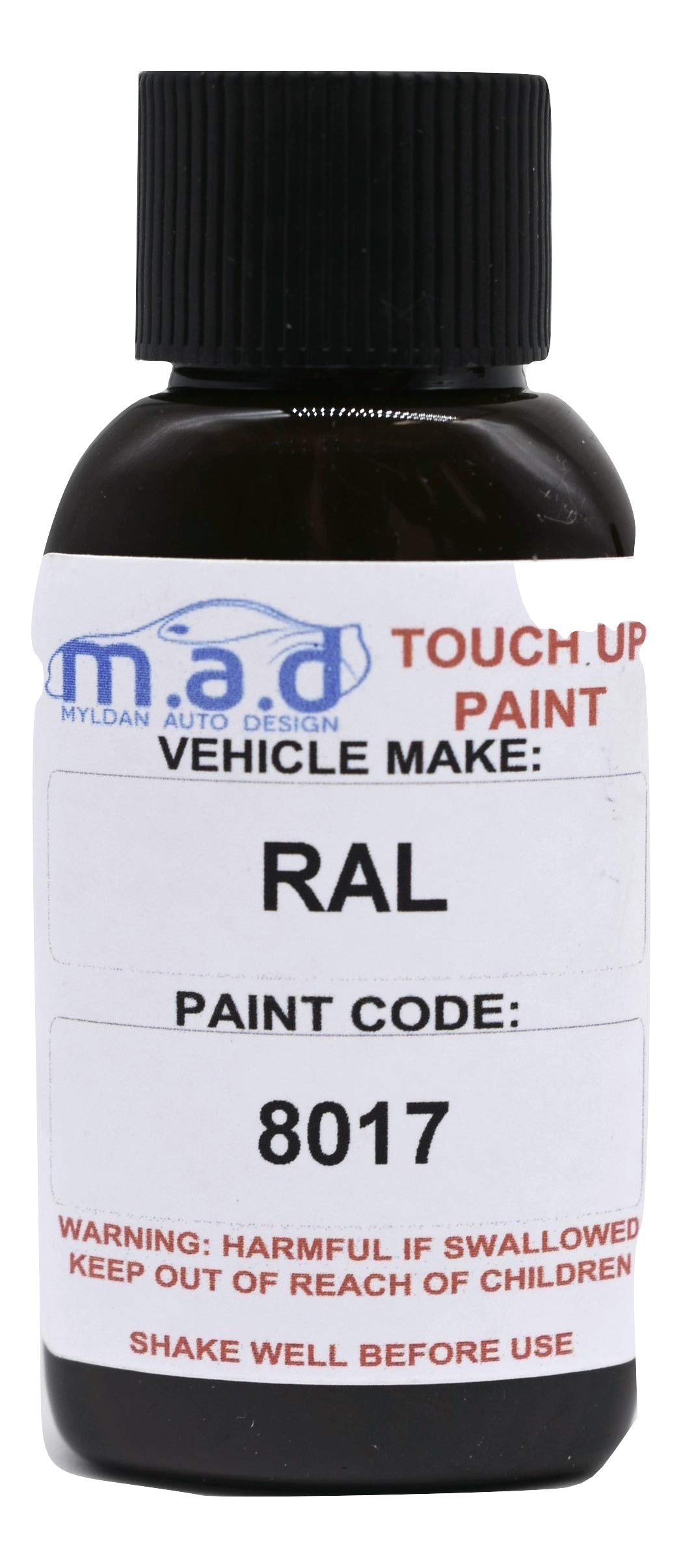 M.a.d Myldan Auto Design Ral 8017 Chocolate Brown Touch Up Kit Repair Kit Paint With Brush Scratch Paint