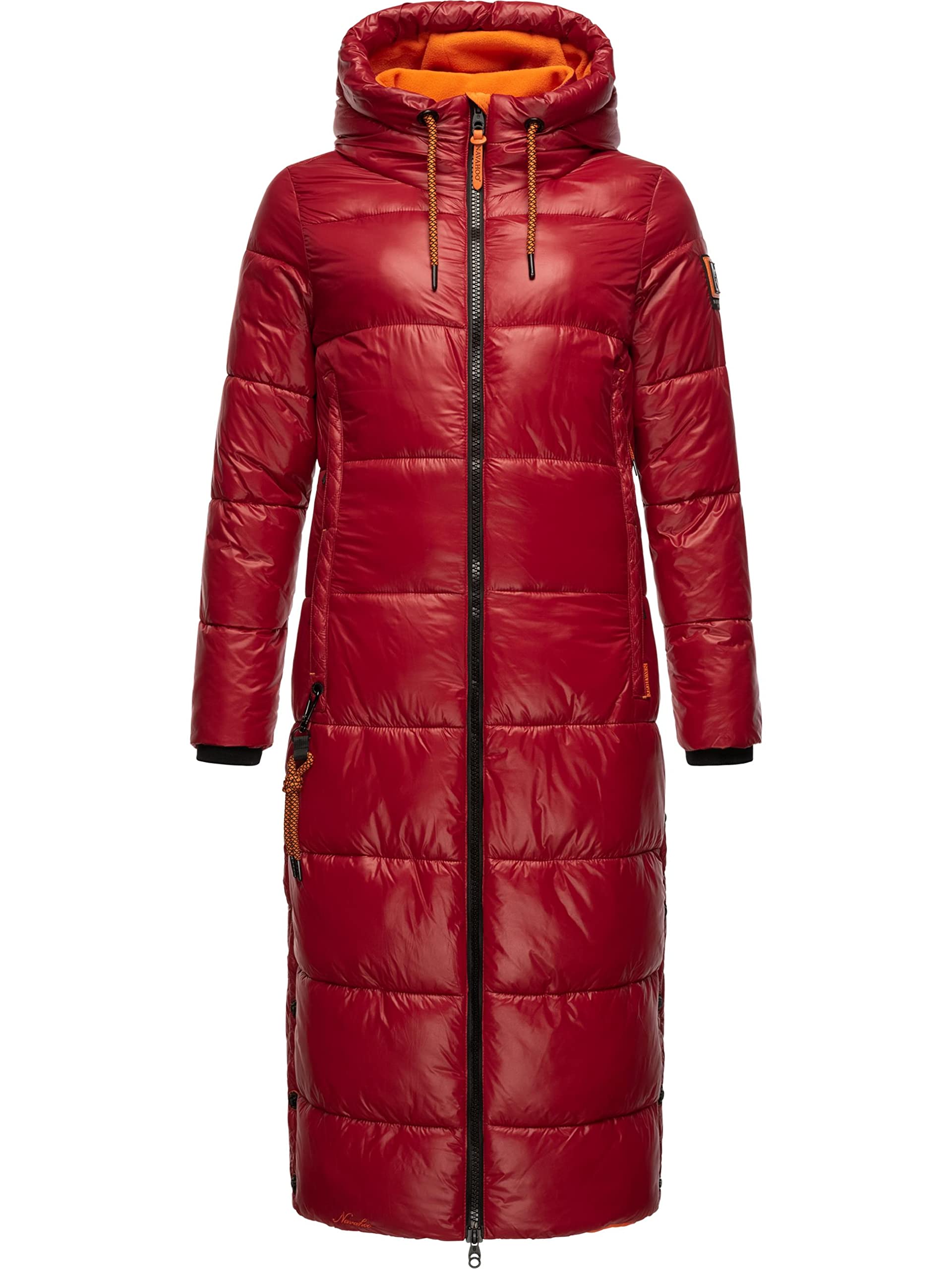 Navahoo Women's Dunkelrot Warm Winter Quilted Coat With Hood Cuddly Angel Xs - Xxl, Xs