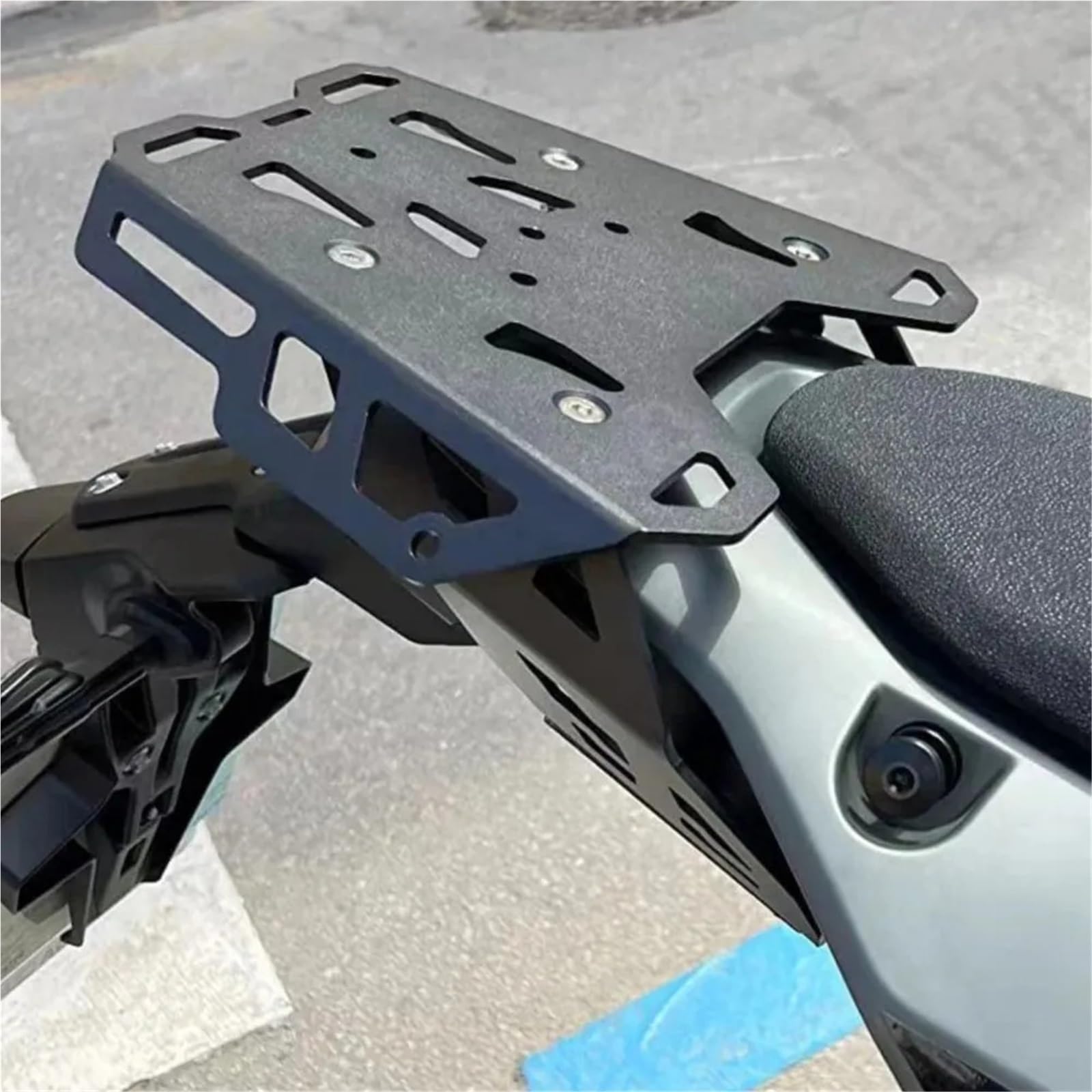 Uchwyt Topcase Zestaw bagażnika motocyklowego do Yamaha Tenere 700 T7 Rally T7 2019 2020 2021 2022 motocyklowy Wspornik(Silver)