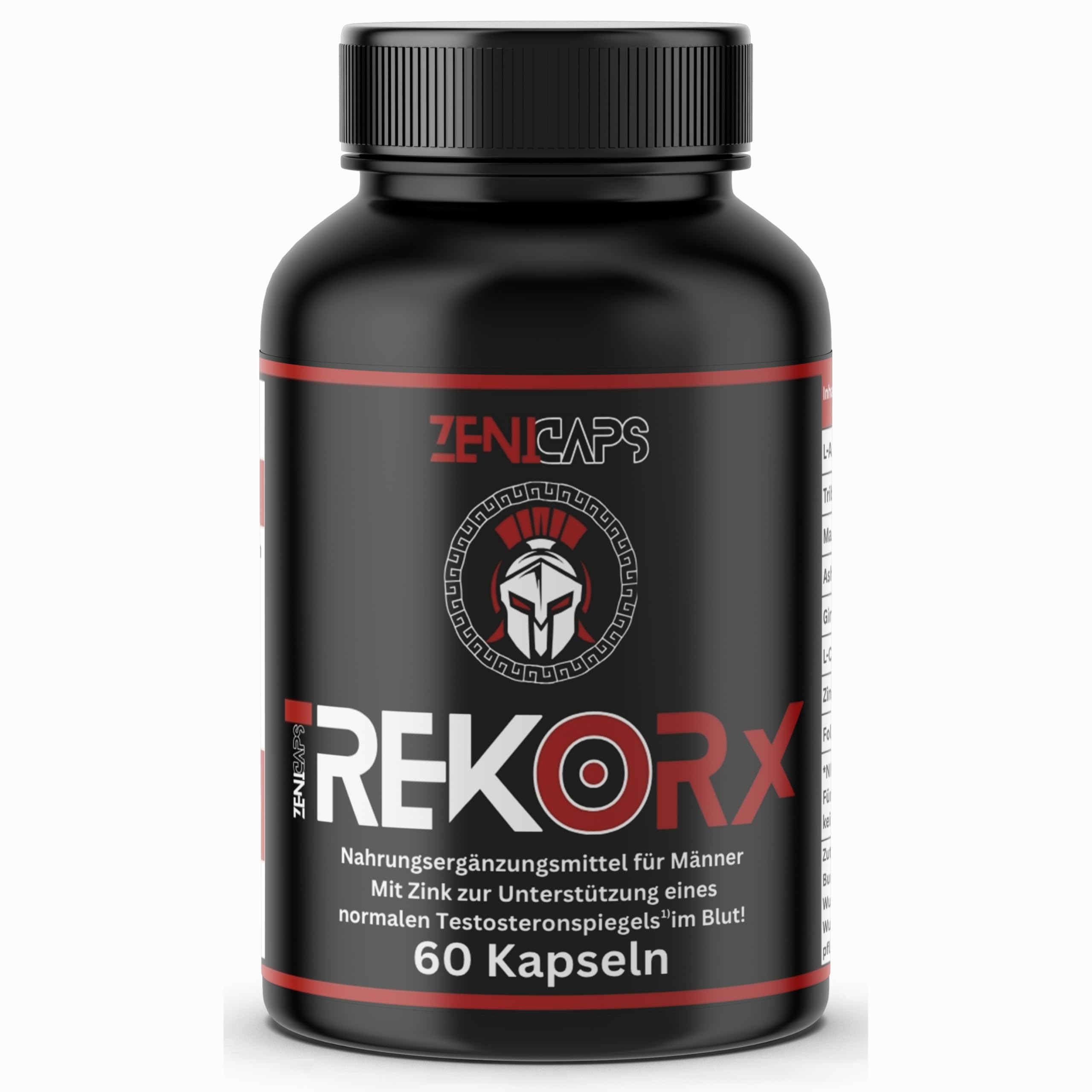 PRO Series REK ORX Kapseln Original | Für den aktiven Mann – mit Zink für den Testosteronspiegel* | Einfache Anwendung | mit L-Arginin, Tribulus Terrestris, Maca, Ashwaganda
