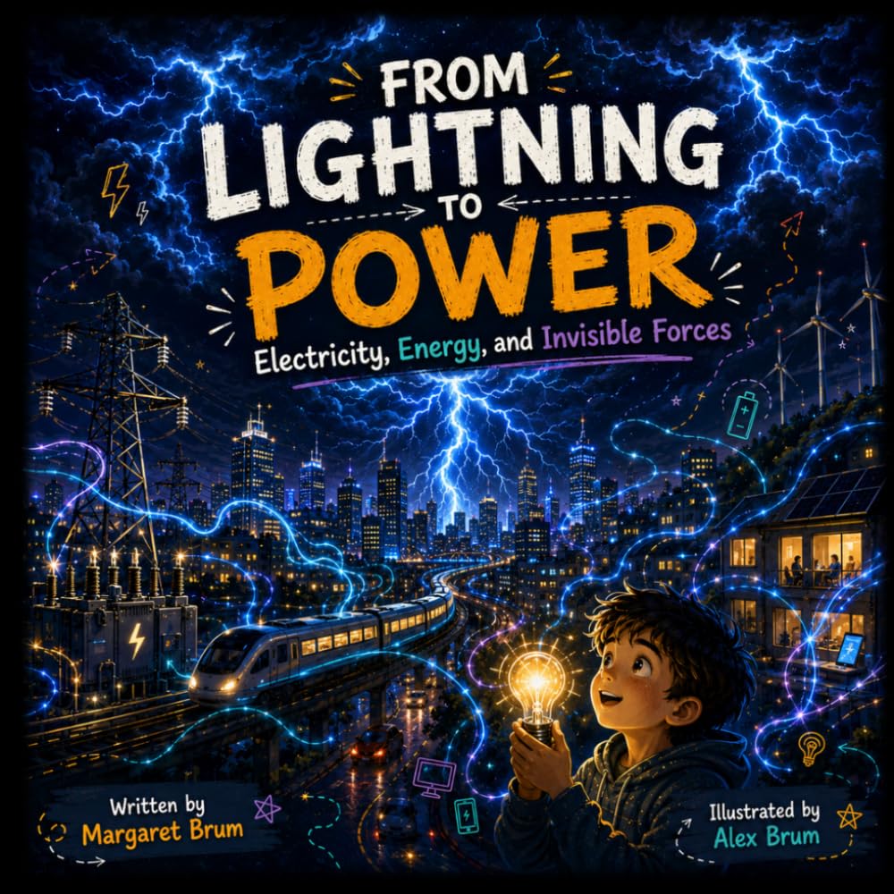 From Lightning to Power - Electricity, Energy, and Invisible Forces: A Visual Science Book for Kids About Lightning, Electricity, Circuits, Energy, ... Hidden Systems That Power the Modern World