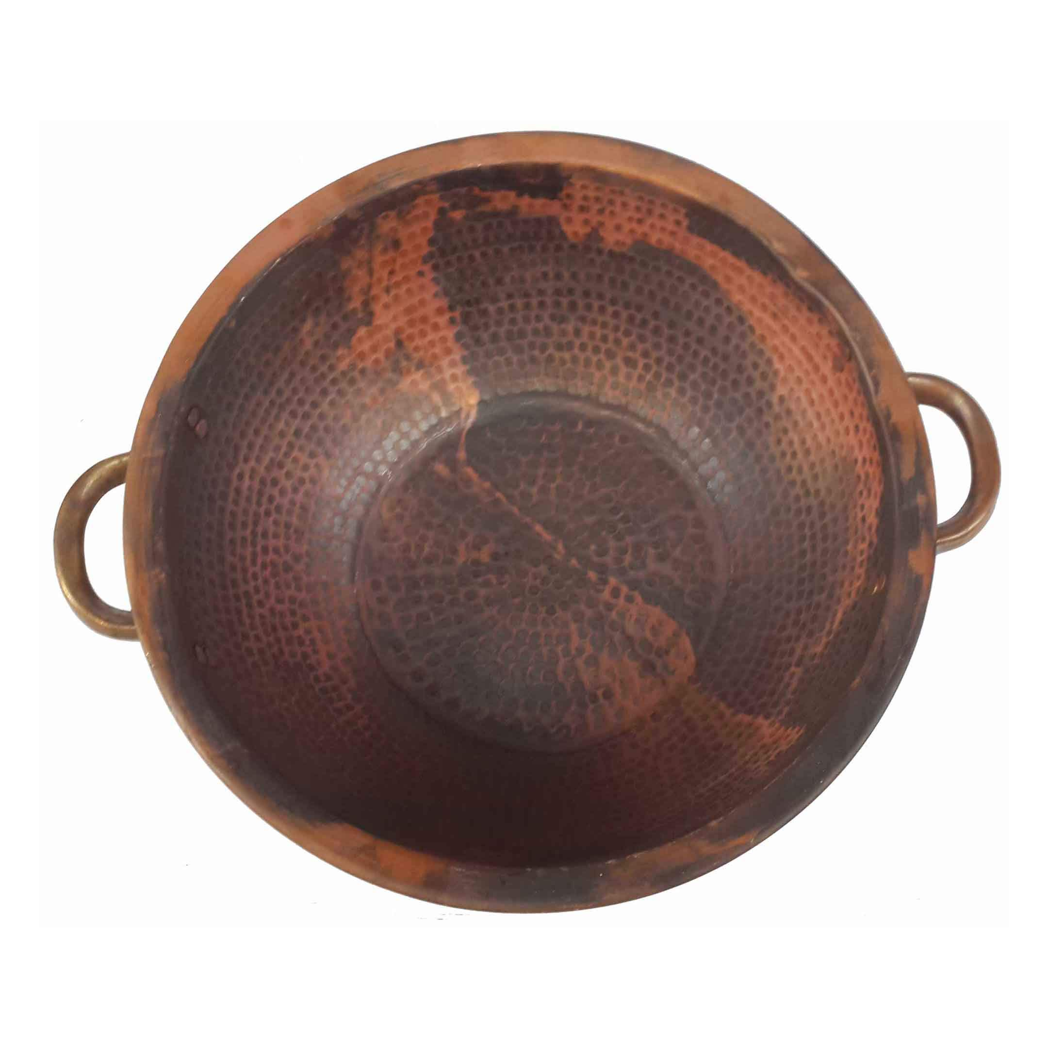 Side Handles Copper Pedicure Bowl
