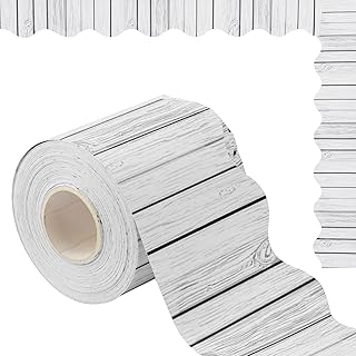 AIEX White Wood Bulletin Board Trim, 66ft/20m Bulletin Board Borders Back-to-School Decoration Borders for Classroom School Office Chalkboard Blackboard for Students Teachers