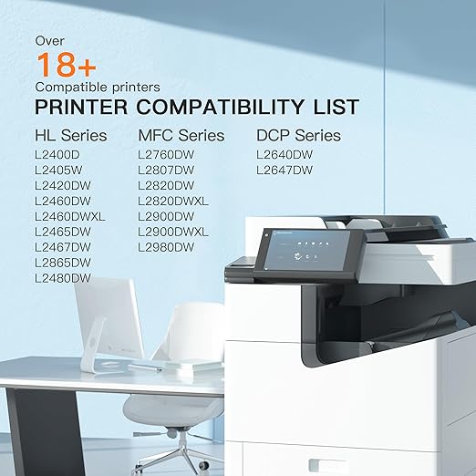 E-Z Ink Compatible Toner Cartridge Replacement for Brother TN830XL TN830 TN 830 Toner Cartridges to use with HL-L2460DW DCP-L2640DW HL-L2480DW HL-L2400D HL-L2405W MFC-L2820DW Printer (2 Black) thumbnail 3