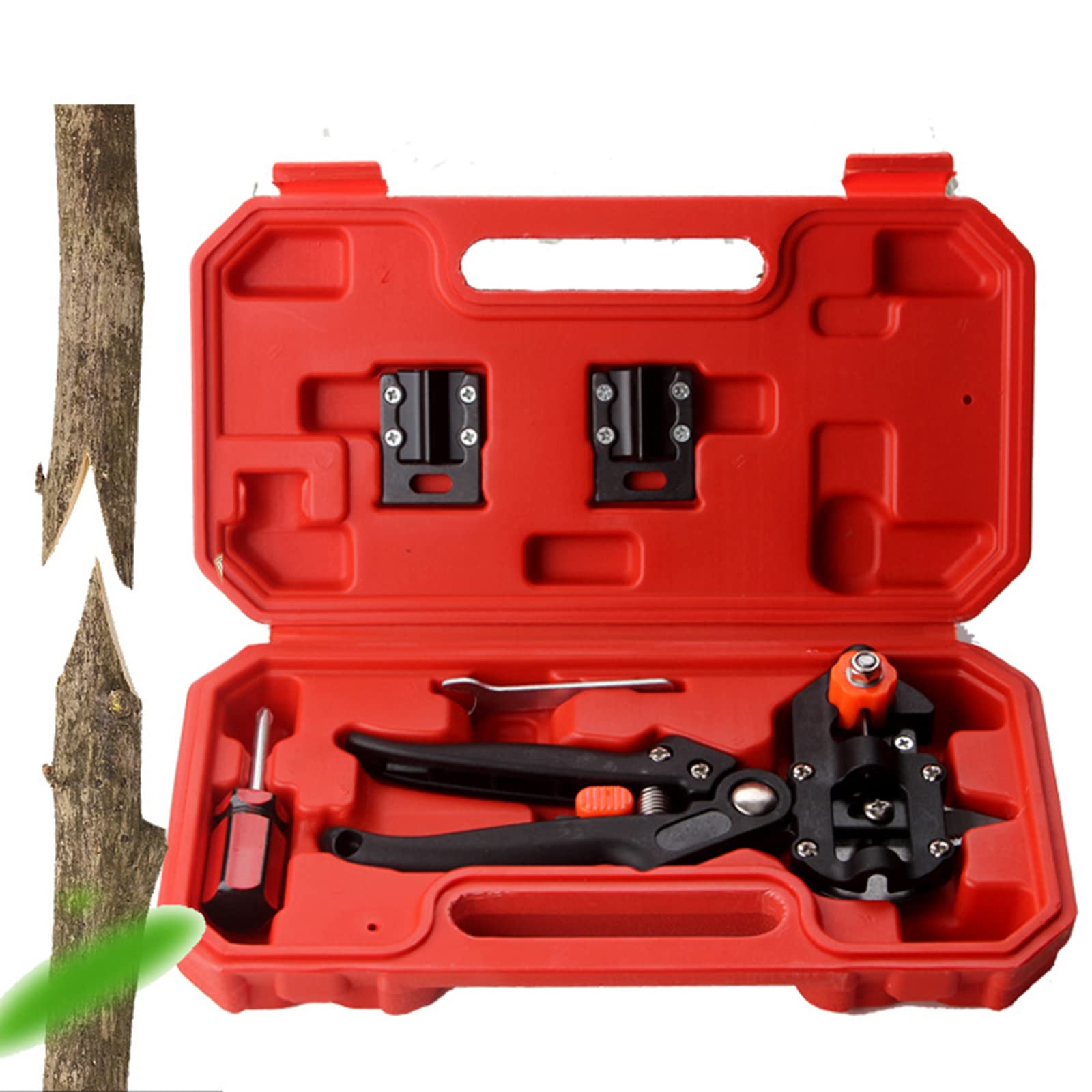LXT PANDA 2 in 1 Garden Grafting Tool, Gardening Tree Cutter, Tree Grafting Knife Set with 3 Replaceable Blades, for Plant Fruit Tree, Tree Grafting Cutting