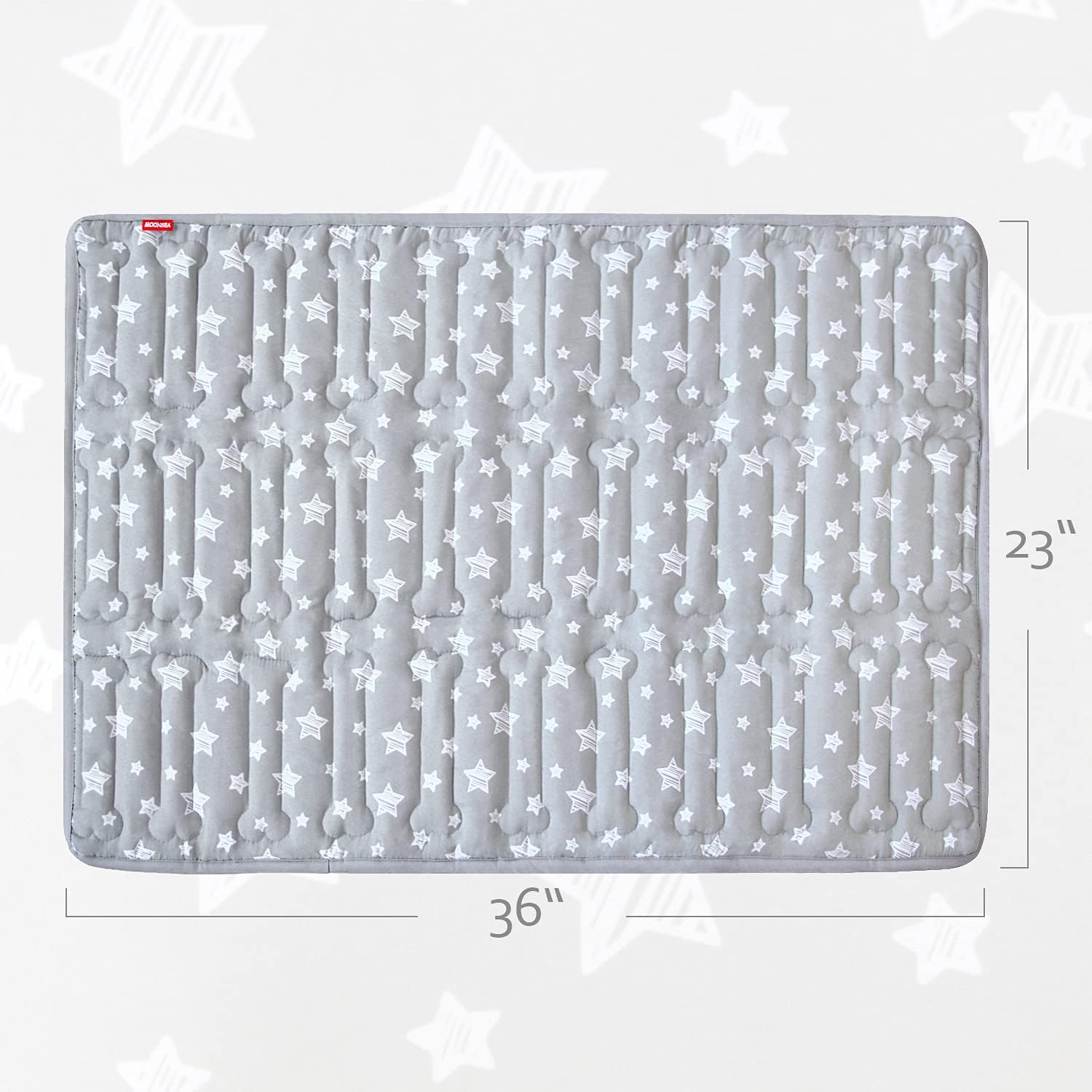 Dog Crate Mat (36" X 23"), Soft Dog Bed Mat with Cute Prints, Personalized Dog Crate Pad, Anti-Slip Bottom, Machine Washable Kennel Pad : Pet Supplies