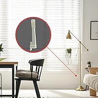 Vista 8 de Amazing Drapery Hardware Tensor de cable con resorte para bucles de cable, marfil, montaje en pared o piso, 1 paquete