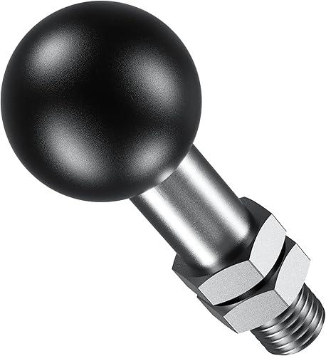Miniatura 6 de BRCOVAN Paquete de 2 adaptadores de bola de 1 pulgada con poste roscado M10 x 1.25 x 15 compatible con soportes RAM tamaño B 1 pulgada bola doble