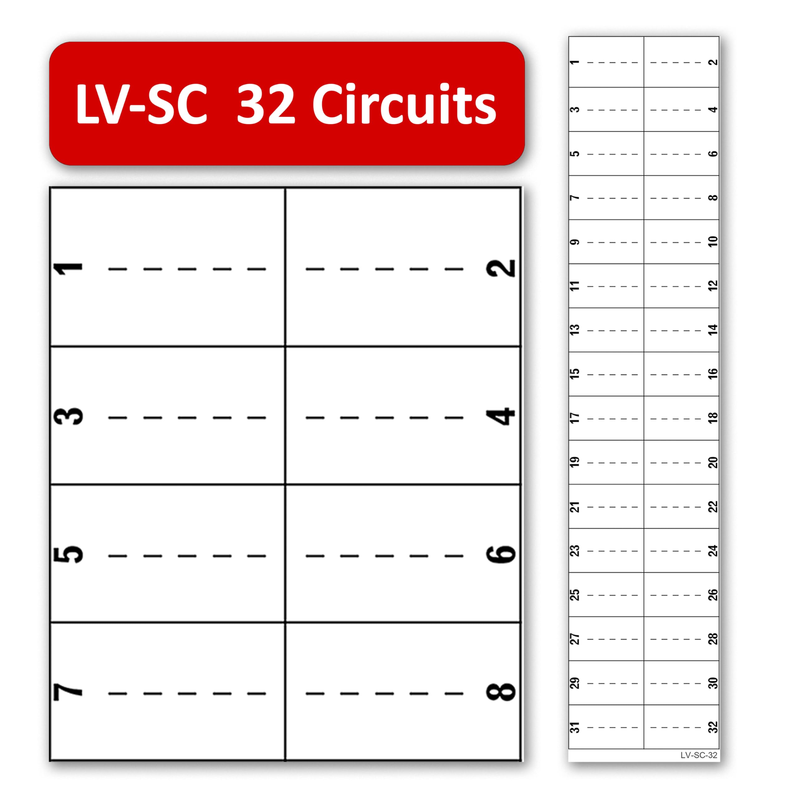 Square D Homeline Panel Directory Stickers 42 Circuits Electrical Panel ...
