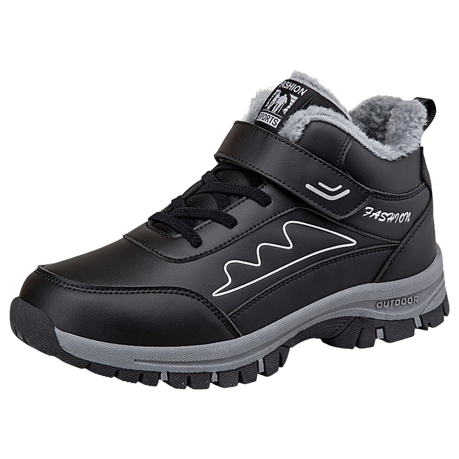 Stivali Neve Bambino 2026 da Donna Invernali Stile Coppia Scarpe Casual con Gancio Anello Comode e Alla Moda Semplici Ispessite Boots Uomo Pelo