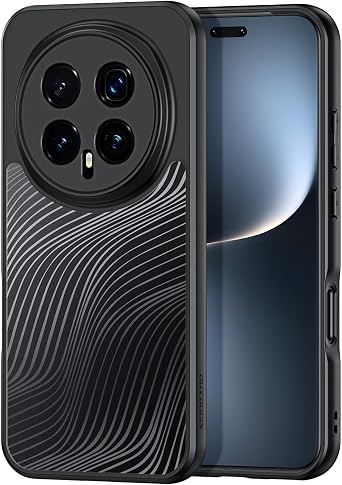 Case for Honor Magic 8 Pro, Hydrophobic, Anti-Fade, Anti-Fingerprint Shockproof Protective Phone Case Fits Honor Magic 8 Pro,Clear Black