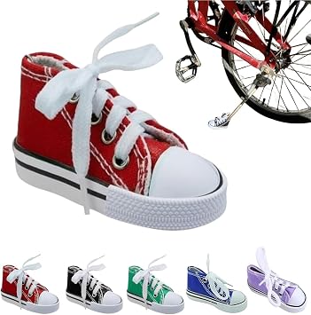 Motorcycle Side Stand Extension Pad, Kickstand Support Foot, Canvas Mini Shoe Design