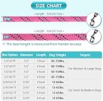 VIVAGLORY Rope Dog Leash Roperex Dog Leash, 5/16IN x 3FT, Pink | High Visibility Ripstop for Puppy Cat Doggy, Life Jacket with Handle & Leash Ring for Boating & Swimming