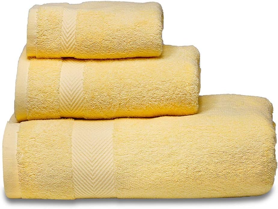 Soft Towels Set Cotton,Bath Towel,HandTowel,Washcloth,Highly Absorbent, Hotel Quality for Bathroom