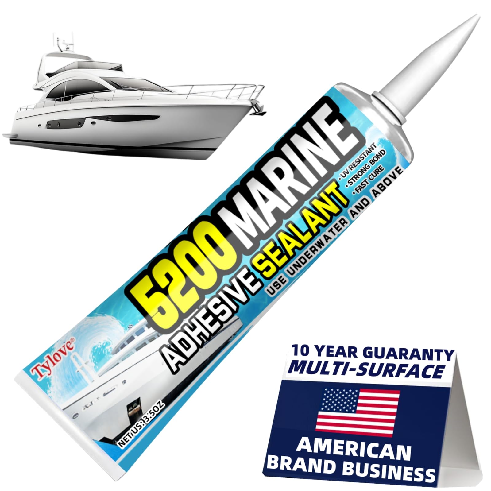 5200 Marine Sealant - Fast Cure Waterproof Adhesive -13