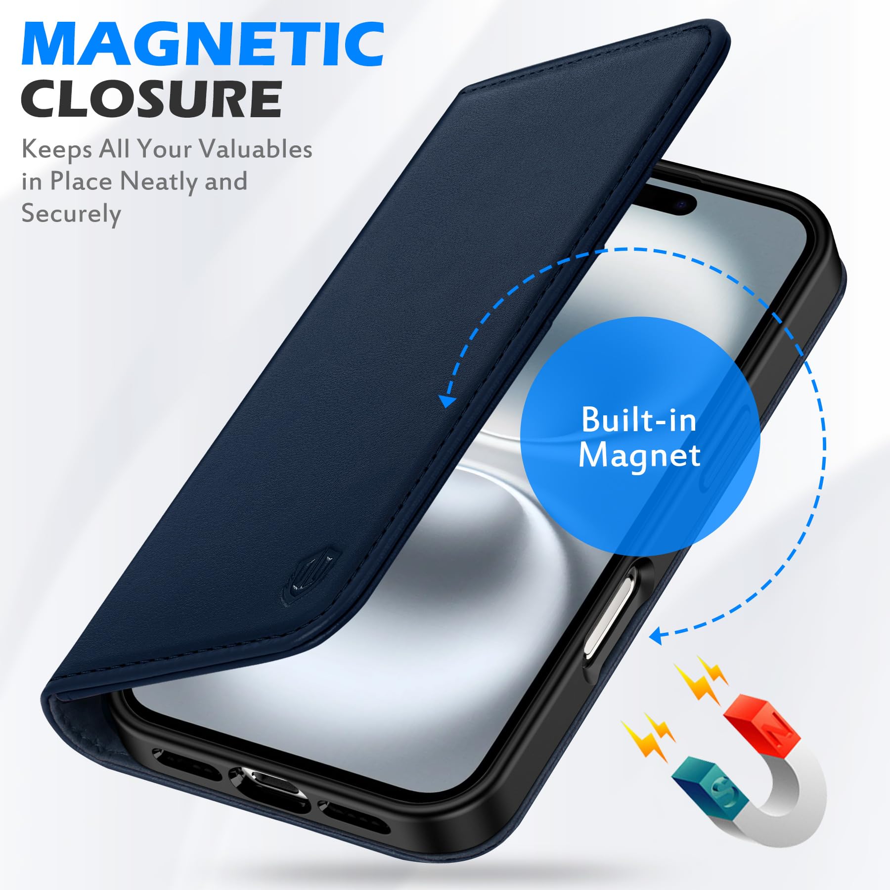 SHIELDON Flip Case for iPhone 16 5G 6.1" - Image 4