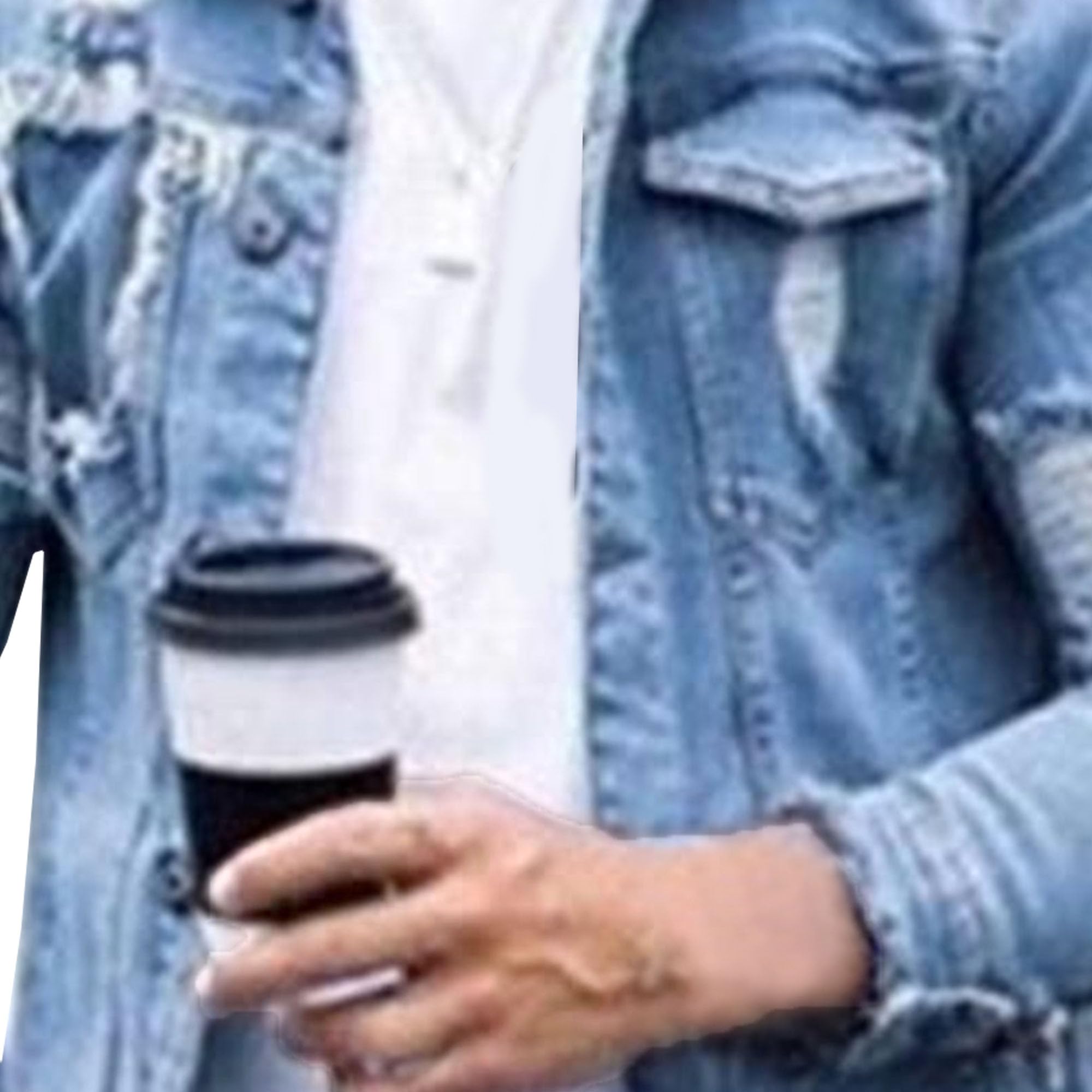 Men's Classic Fashion Distressed Jean Jackets Vintage Slim Fit Ripped Denim Jacket Destroyed Trucker Jeans Coat (Light Blue,5X-Large)