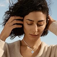 Vista 8 de Regalos para mujer, rosa real preservada en caja con collar de corazón, caja de joyería, regalo hecho a mano, rosa real eterna regalo para esposa