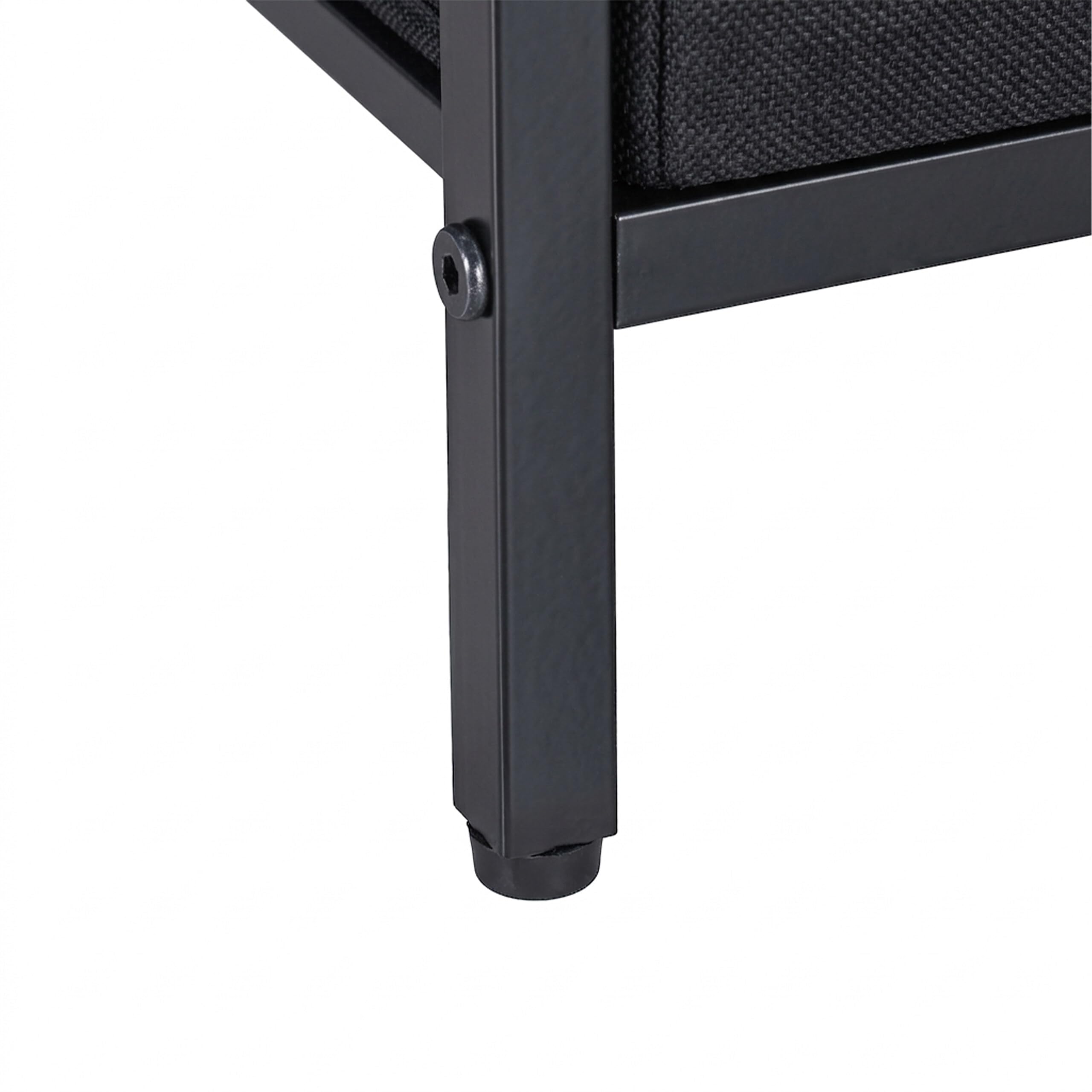 Relaxdays Stolik nocny z LED, gniazdami i USB, 2 szuflady, 60 x 40 x 30 cm, czarny