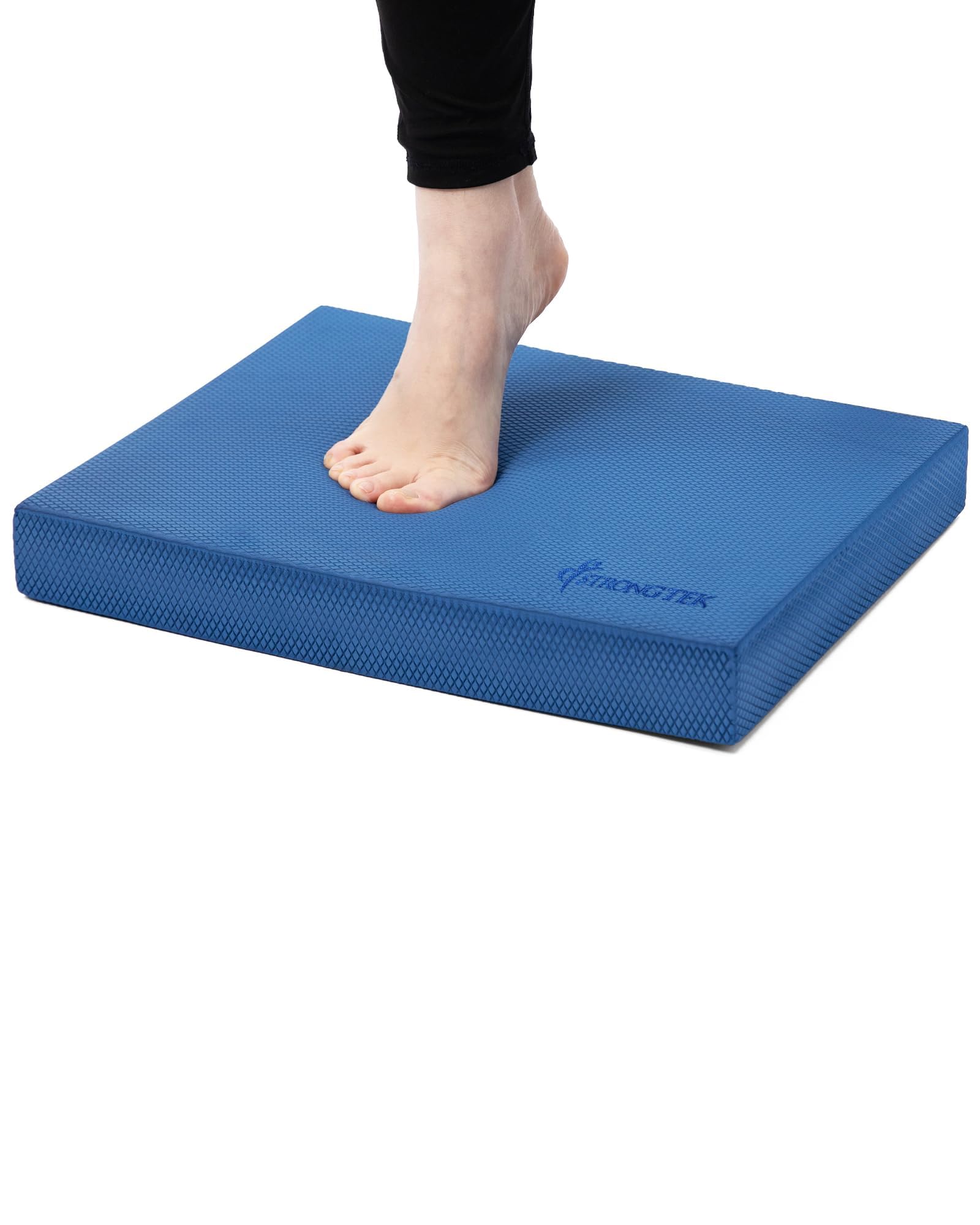 StrongTek Cuscinetto professionale in schiuma per esercizi di equilibrio, 40,1 x 33 x 5,1 cm, in schiuma TPE ad alta densità, antiscivolo e resistente all'acqua, per allenamento dell'equilibrio,