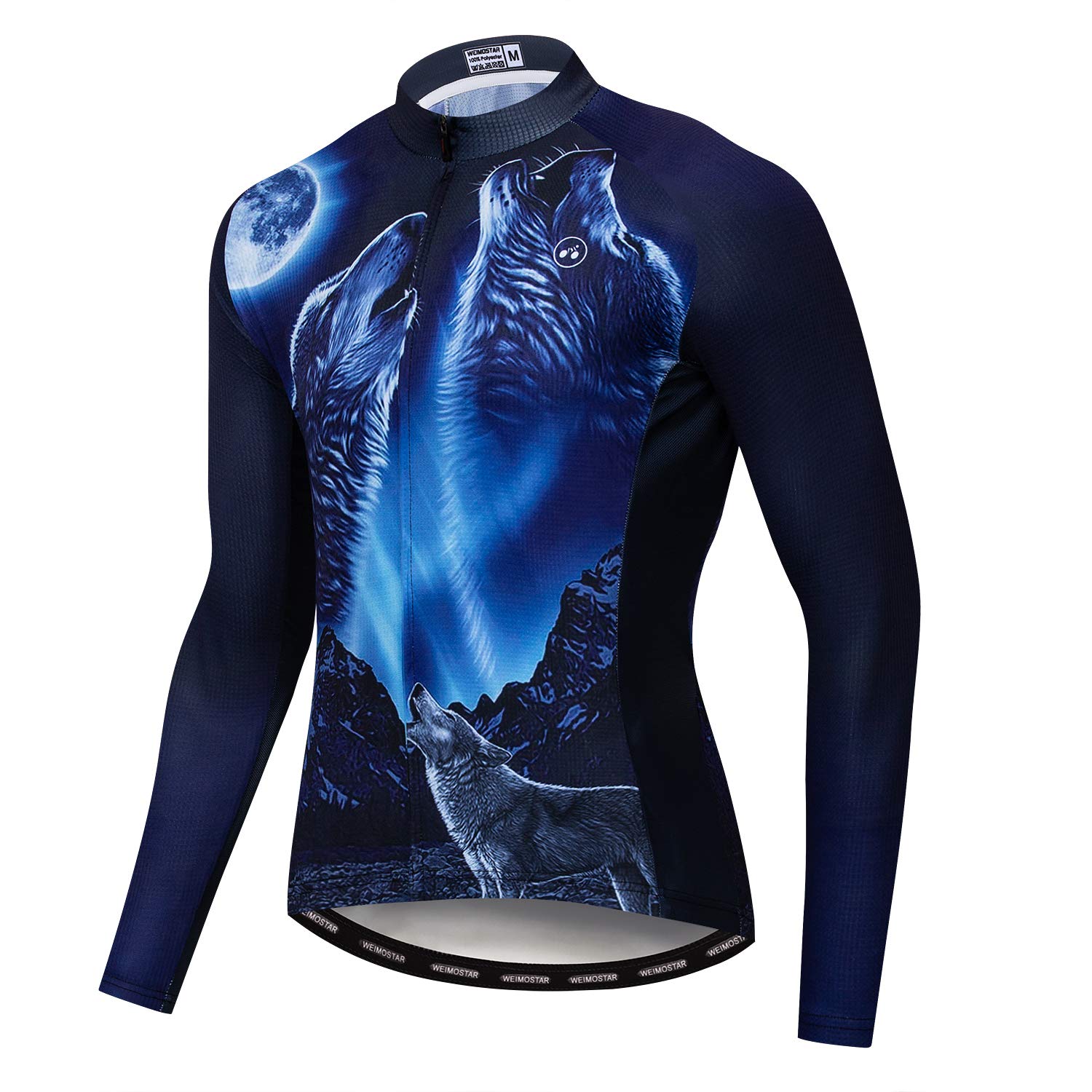 Uomo Ciclismo Jersey Manica Lunga Pro Marca Team Riflettente Bicicletta Camicie Giacca Uccello
