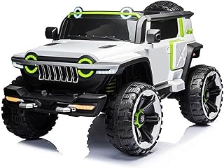 سيارة أطفال كهربائية بأربع عجلات من روما تويز فاكتوري بجهاز تحكم عن بعد/سيارة بجهاز تحكم عن بعد للأطفال بها مقعدين، جولة خارجية غير مكلفة في سيارة الأطفال الصغار، سيارات ألعاب تعمل بالبطارية