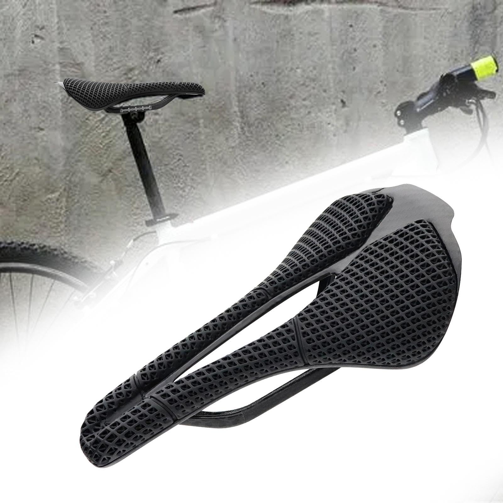 Sella innovativa per bici da strada e mountain bike, ammortizzante cava con tecnologia di comfort stampata in 3D, sella per bici stampata in 3D, comoda, pieghevole,
