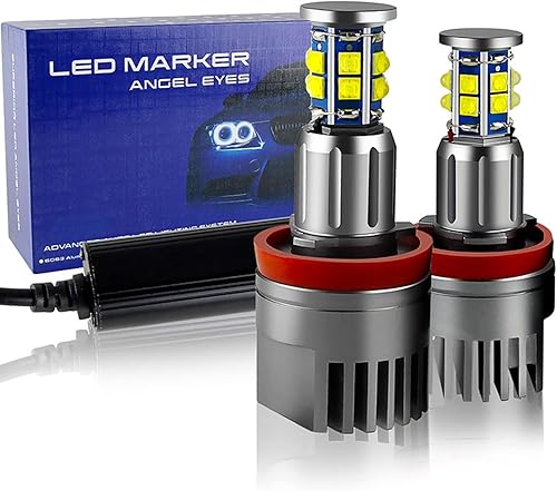 Miniatura 9 de APMATAUTO Apmat - Bombillas LED de repuesto para BMW E90 E91 3 Series 325i 328i 335i 2006-2008 Color súper blanco paquete de 2 piezas (blanco)