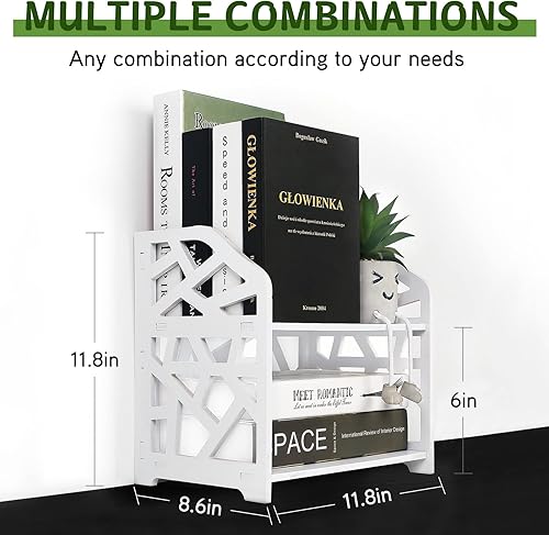 Miniatura 10 de YGYQZ - Estante de almacenamiento de oficina, organizador de escritorio, suministros de escritorio, lindo tocador, organizador ajustable y Nube