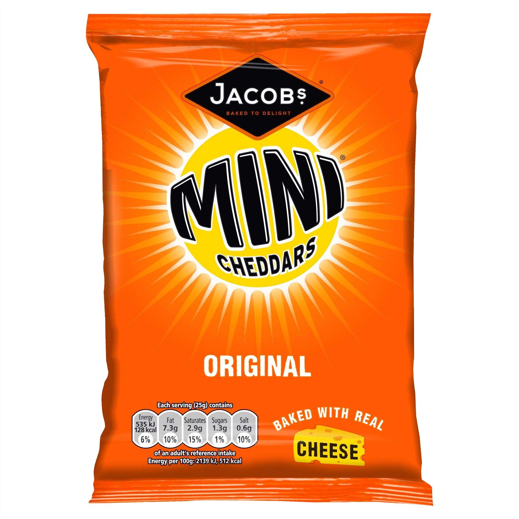 Mini Cheddars Original - 50g - Pack of 8