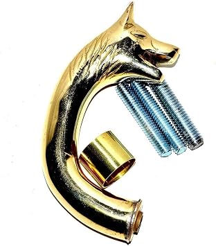 Handmade Victorian Fox Brass Handle Set Spare Part ONLY for Wooden Walking Cane-Walking Stick-Best Gift