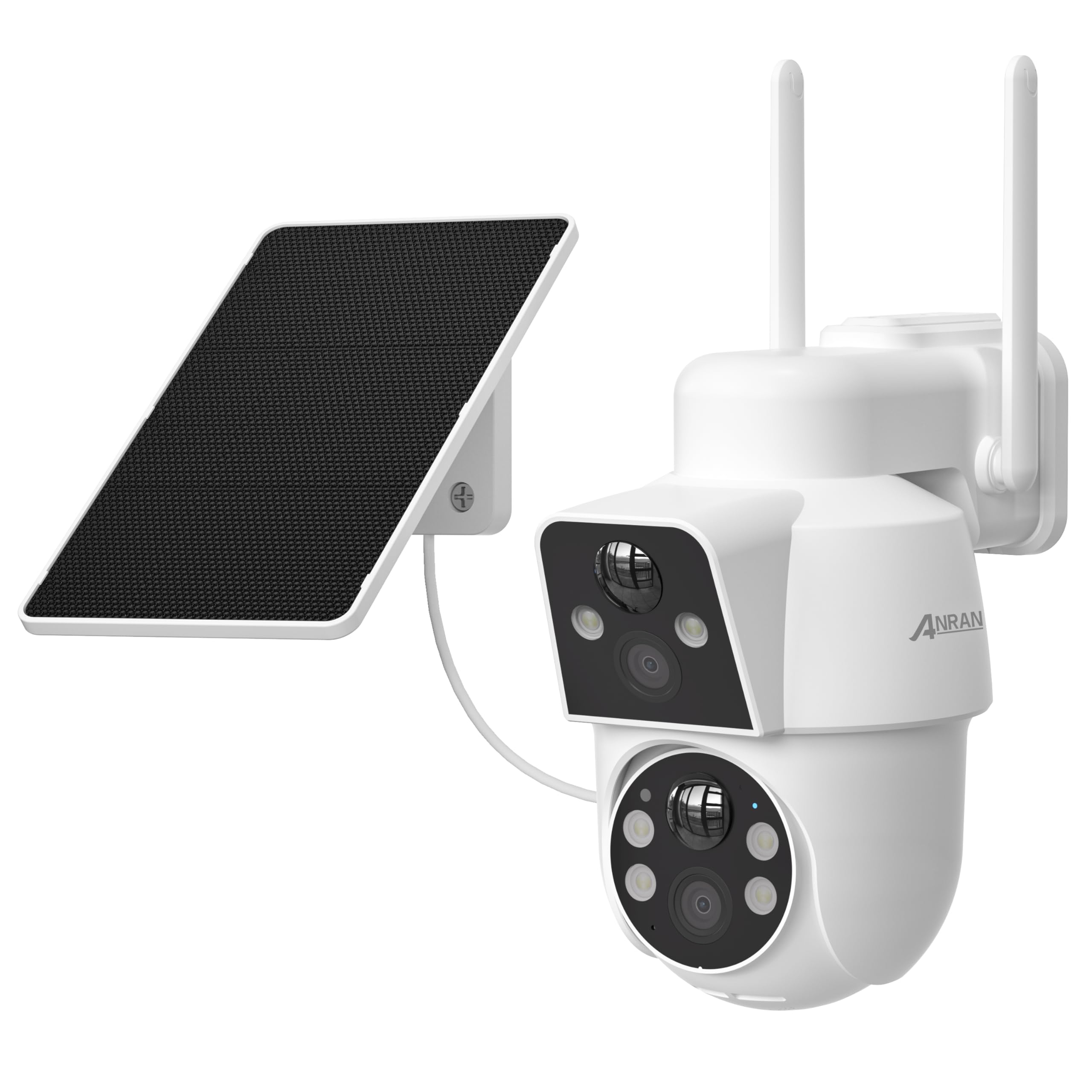 Amazon.co.jp: ANRAN ソーラー防犯 デュアルレンズ真360°全方位 : DIY
