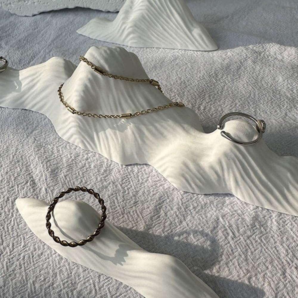 biżuterię Plaster Jewelry Rack Mountain Ring Necklace Stand