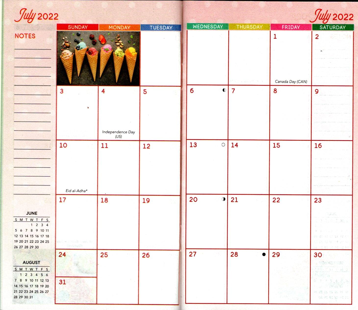 Amazon.com : PaperCraft Products Sweet Treats 2022 - 2023 2 Year Pocket  Planner / Calendar / Organizer - Monthly Page Format : Office Products