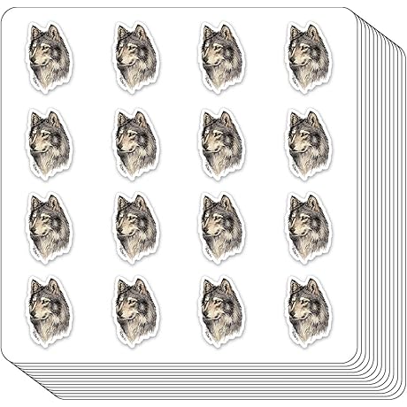 Wolf Planner Stickers for School Supplies