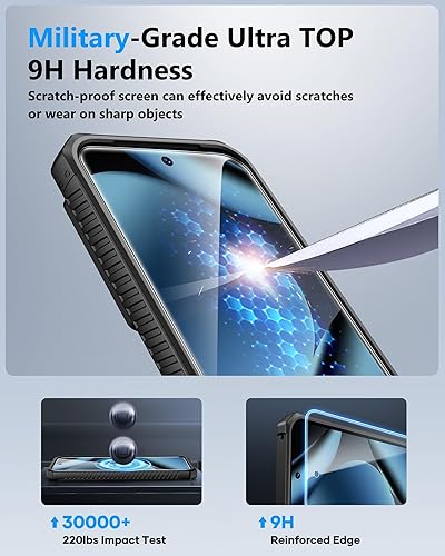 Vista 46 de ATATOO Funda tipo cartera para Google Pixel 10 Pro XL, tarjetero integrado (3-5 tarjetas) [bloqueo RFID] y cubierta de cámara deslizante, protección