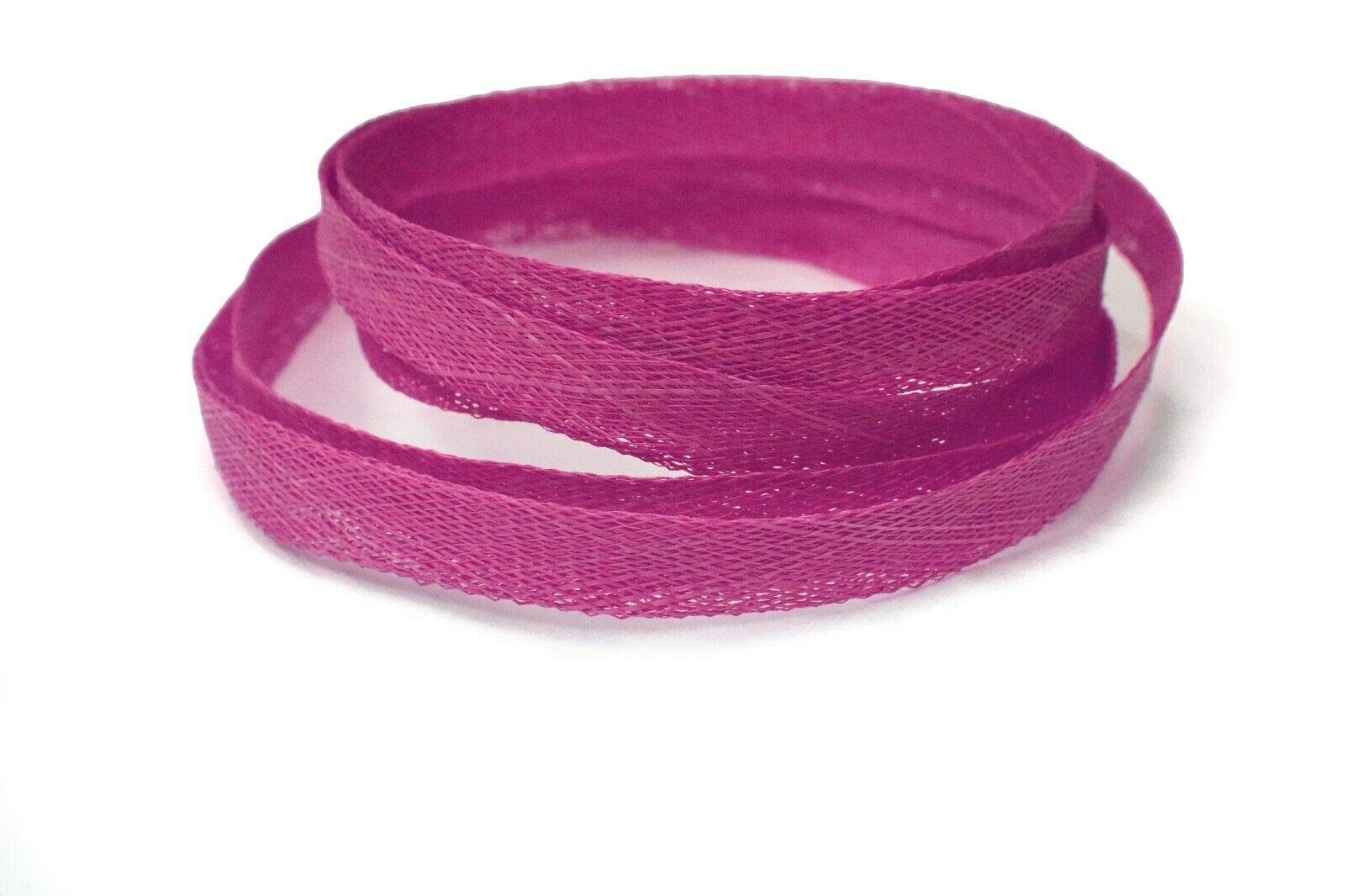 Plum Long Sinamay Strip 10mm Width 1.6m Fascinator Hat Making Millinery Trimming bias โ image 1