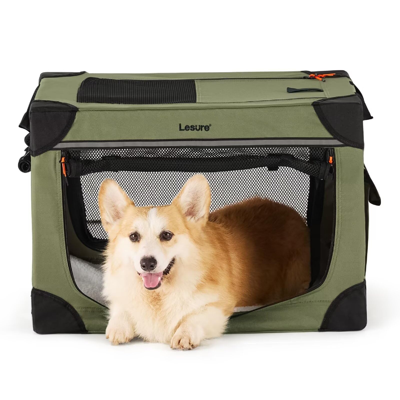 Amazon.co.jp: Lesure 犬 ケージ ペット ソフトクレート 犬 クレート